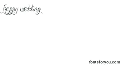 ReadyBlack font – happy Wedding Day Fonts